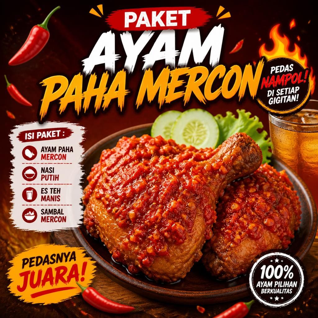 Paket Ayam Paha Mercon